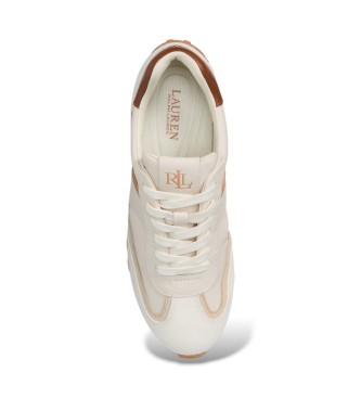 Lauren Ralph Lauren Deportiva Dani de piel y ante beige