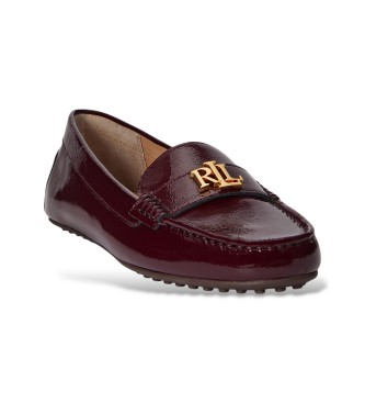 Lauren Ralph Lauren Driver Barnsbury bordo nagubano lakasto usnje mokasine