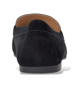 Lauren Ralph Lauren Averi III črni mokasini iz semiša