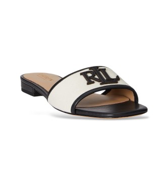Lauren Ralph Lauren Sandalias Everley de loneta y piel beige