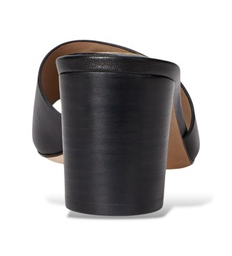 Lauren Ralph Lauren Sandalias Everley de piel de becerro negro