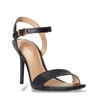 Lauren Ralph Lauren Sandalias Gwen de piel bru�ida negro