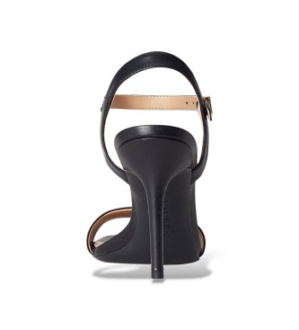 Lauren Ralph Lauren Sandalias Gwen de piel bru�ida negro