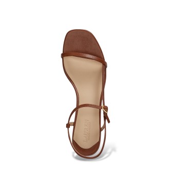 Lauren Ralph Lauren Sandalias Lainee de piel de napa marr�n