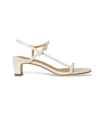 Lauren Ralph Lauren Sandalias  Lainee de piel de napa blanco roto
