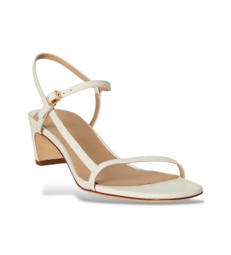 Lauren Ralph Lauren Sandalias  Lainee de piel de napa blanco roto