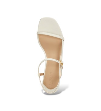 Lauren Ralph Lauren Sandalias  Lainee de piel de napa blanco roto