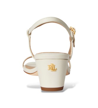 Lauren Ralph Lauren Sandalias  Lainee de piel de napa blanco roto