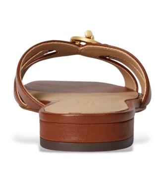 Lauren Ralph Lauren Sandales à plateforme Blaike en cuir nappa marron