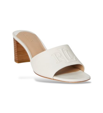 Lauren Ralph Lauren Sandalias Everley de piel de napa blanco roto