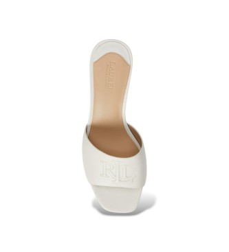 Lauren Ralph Lauren Sandalias Everley de piel de napa blanco roto