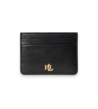 Lauren Ralph Lauren Porte-cartes en cuir noir