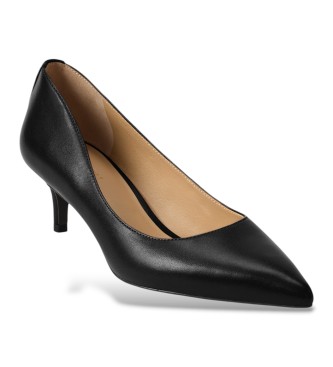 Lauren Ralph Lauren Adrienne black leather pumps