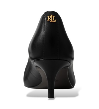 Lauren Ralph Lauren Adrienne black leather pumps