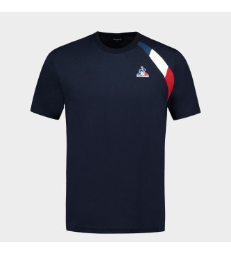 Le Coq Sportif Logo-T-Shirt blau