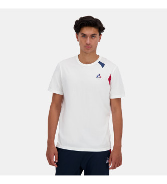 Le Coq Sportif Hvid T-shirt med logo