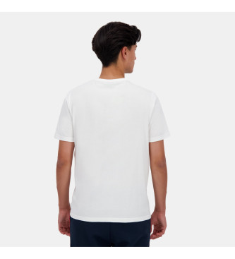 Le Coq Sportif White logo T-shirt