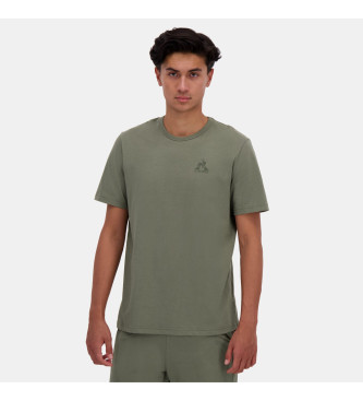 Le Coq Sportif T-shirt verde monocromtica