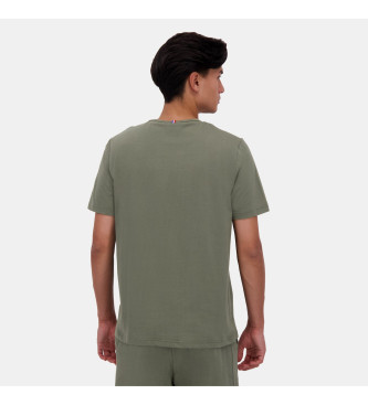 Le Coq Sportif T-shirt verde monocromtica