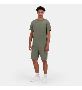 Le Coq Sportif T-shirt verde monocromtica