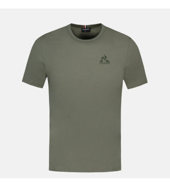 Le Coq Sportif T-shirt verde monocromtica