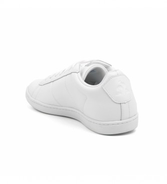 Le Coq Sportif Cuir CourtClassic Chaussures drapeau blanc 