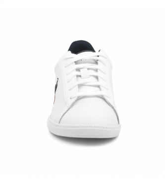 Le Coq Sportif Courtset GS white, navy leather sneakers
