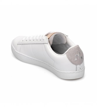 Le Coq Sportif Elsa Brogue white leather sneakers