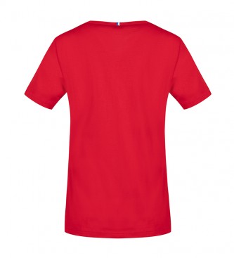 Le Coq Sportif T-shirt Essentiels SS Col V N1 vermelha