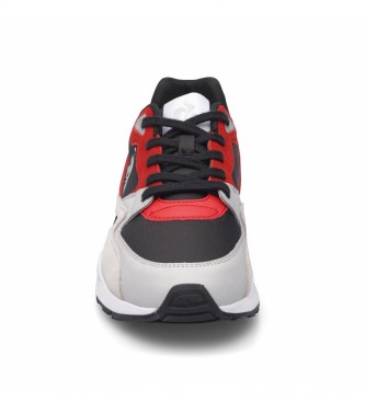 Le Coq Sportif LCS R800 scarpe in pelle rosso, nero, beige