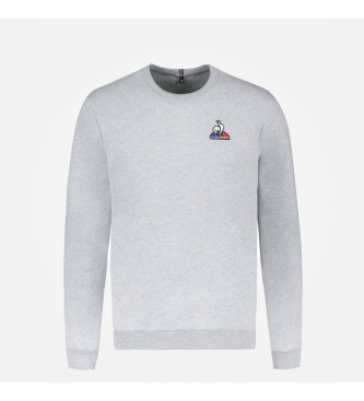 Le Coq Sportif Graues Sweatshirt mit Rundhalsausschnitt