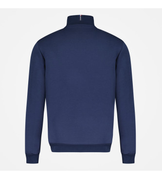 Le Coq Sportif Sweatshirt med halv lynls navy