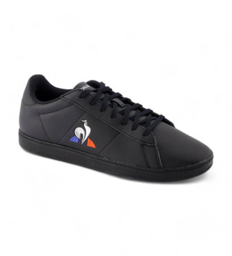 Le Coq Sportif Courtset 2 Leren Sneakers zwart