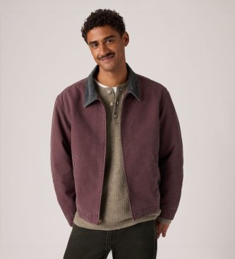 Levi's Castro Full Zip Jacket with brown lining