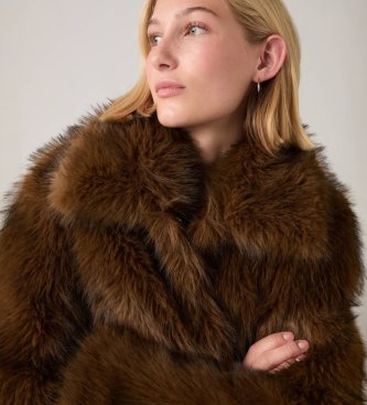 Levi's Laney Faux Fur brown jacket