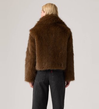 Levi's Laney Faux Fur brown jacket