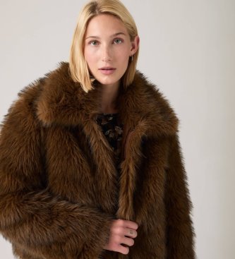 Levi's Laney Faux Fur brown jacket