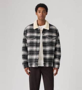 Levi's Veste Trucker coupe ample grise