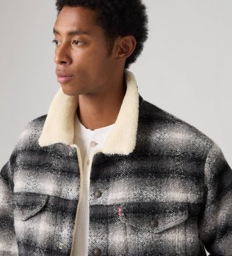 Levi's Veste Trucker coupe ample grise