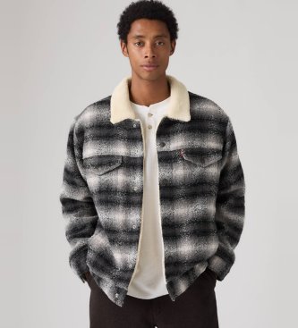 Levi's Veste Trucker coupe ample grise