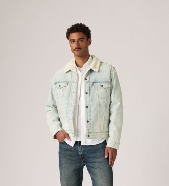 Levi's Type 3 Sherpa Trucker Jacket light blue