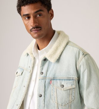 Levi's Type 3 Sherpa Trucker Jacket light blue