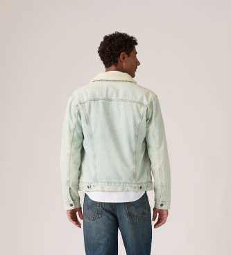 Levi's Type 3 Sherpa Trucker Jacket light blue