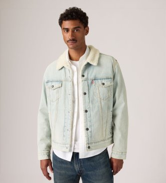 Levi's Type 3 Sherpa Trucker Jacket light blue