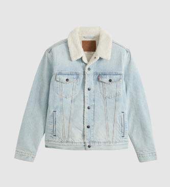 Levi's Type 3 Sherpa Trucker Jacket light blue