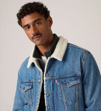 Levi's Jacke Type 3 Sherpa Trucker mittelblau