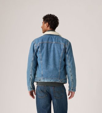 Levi's Jacke Type 3 Sherpa Trucker mittelblau