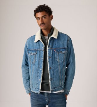Levi's Jacke Type 3 Sherpa Trucker mittelblau