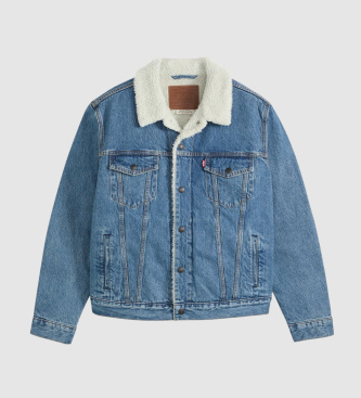 Levi's Jacke Type 3 Sherpa Trucker mittelblau