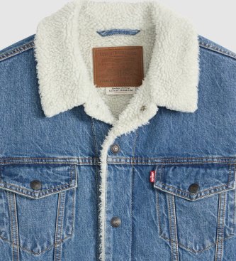 Levi's Jacke Type 3 Sherpa Trucker mittelblau